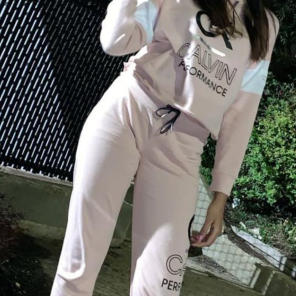 Calvin Klein FULL Track Suit ( Soft Pink)
